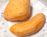 Une image de l'étape 1 de Patate douce farcie.