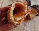 Foto del paso 14 de la receta: Chuchos rellenos de toffee de plátano y puntas de chocolate