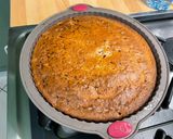 Une image de l'étape 10 de Tarte sans pâte aux amandes et groseilles rouges.