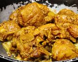 A picture of step 4 of Bengali style Chicken aloo jhol.