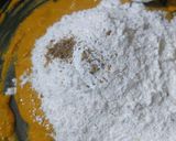 A picture of step 4 of Besan ladoo.