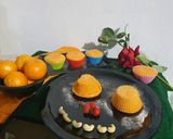 A picture of step 4 of Orange cup cake.