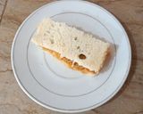 A picture of step 6 of Bread sandwich 🥪with leftover potato 🥔 🥔.