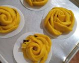Foto langkah ke 9 dari resep Bakpao Bunga Labu Kuning Isi Cokelat.