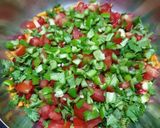 A picture of step 2 of Falahari Bhel.