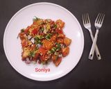 लाल आलू चाट (laal aloo chaat recipe in hindi) रेसिपी चरण 6 फोटो