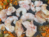 Arroz chino con camarones