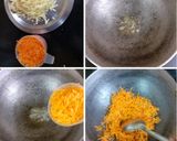 A picture of step 1 of Gajar Halwa Burfi/ Carrot Burfi.