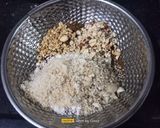 A picture of step 4 of Dhaniya Panjiri (Janmashtami Special).