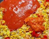 Mexikói rizses "hús" (vegán) recept fázis 2 fotója