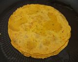 A picture of step 4 of Protein Rich Besan chilla with Paneer stuffing.