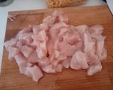 Csirkés-zöldséges csirke, gyros fűszerkeverékkel recept fázis 2 fotója