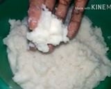 A picture of step 2 of Vadai using wasted rice.
