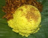 Foto langkah ke 2 dari resep Masak nasi kuning acara ulang tahun suami..