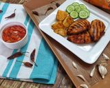 A picture of step 3 of Peri Peri Chicken Steak.
