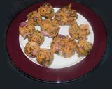 A picture of step 3 of Red Amaranth Fritters.