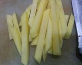 A picture of step 1 of Crispy French Fries.