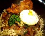 A picture of step 7 of Kolkata style Chicken Dum Biriyani.