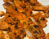 A picture of step 1 of Chicken tikka fried rice.