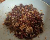 Foto del paso 3 de la receta: Alubias rojas con arroz, sobrasada y butifarra negra