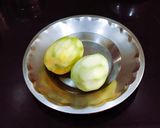A picture of step 1 of Grated Raw Mango Pickle.