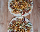 A picture of step 4 of Masala Papad.