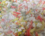 Foto del paso 3 de la receta: Revuelto de picadillo de chorizo con patata y pimiento