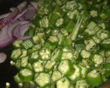 A picture of step 1 of Bhindi salad 🥗/ladies finger.