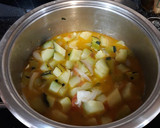 Foto del paso 1 de la receta: Puré de verduras con tacos de jamón serrano