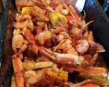 A picture of step 5 of Cajun seafood and crab boil.