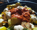 Foto del paso 4 de la receta: Patatas bravas piri-piri, pimientos, y salsa blanca y soja !!🔥