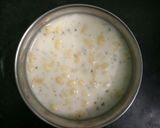 A picture of step 1 of Boondi Raita.