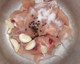 A picture of step 1 of Chicken bread batatay.