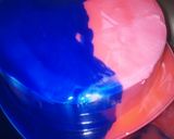 A picture of step 6 of Mirror glaze cake.