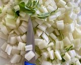 Une image de l'étape 1 de Quiche sans pâte aux blettes.