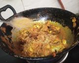 A picture of step 3 of Kathal masaledar sukhi sabzi.