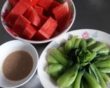 Hình bước làm 5 của món Cải thìa luộc chấm chao