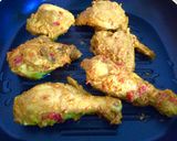 Foto langkah ke 5 dari resep Ayam bakar bumbu kare pedas.