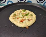 A picture of step 3 of Instant healthy breakfast uttapam.