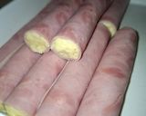 Főzött sajtkrémmel töltött sonka rántva recept fázis 2 fotója