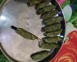 A picture of step 3 of Mutton Seekh kebab in pan.