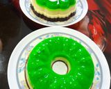 Foto langkah ke 3 dari resep Puding 3 lapis (pandan lumut, mentega, coklat).