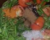 A picture of step 3 of Cluster beans bhaji.