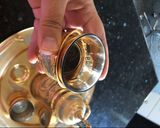 A picture of step 3 of Jordanian espresso coffee.