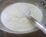 A picture of step 3 of Bael ice cream (woodapple).
