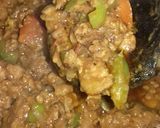 A picture of step 6 of Shimla Mirch Beef Keema.