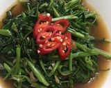 Foto langkah ke 2 dari resep Cah kangkung belacan udang kering.