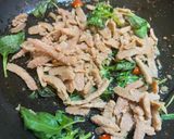 全素辣炒塔香 新豬絲的食譜步驟3照片