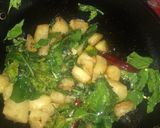 A picture of step 5 of Kashmiri Kadam Saag.