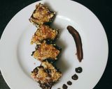 बादाम चिक्की चॉकलेट सैंडविच (badam tikki chocolate sandwich recipe in Hindi) रेसिपी चरण 8 फोटो